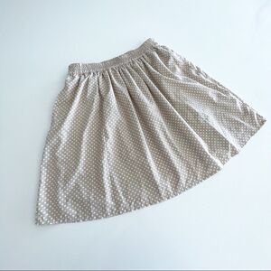 Compania Fantastica // beige skirt with polka dots // Size Medium // EUC